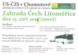 Plakát Zahrada Čech 2015